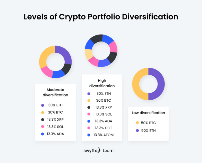 Portofolio investasi kripto jangka panjang yang diversifikasi dan aman