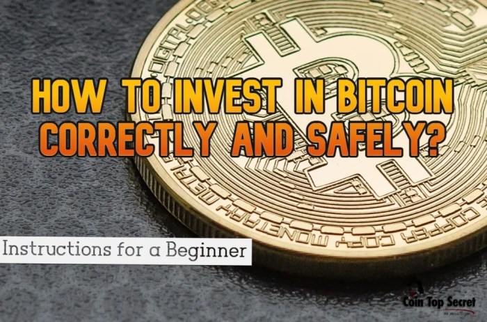 Bitcoin investments steps